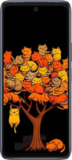 Силіконовий чехол Дерево та котики для Infinix Hot 20 - 6516u-2966 изображение 