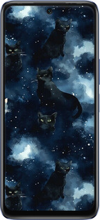 Силіконовий чехол Зображення котиків з темною аквареллю для Infinix Hot 20 - 6521u-2966 изображение 