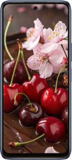 Силіконовий чехол Вишня у шоколаді для Infinix Hot 20 - 6698u-2966 изображение 