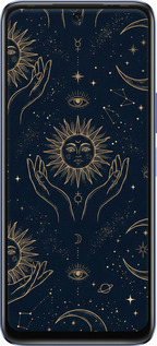 Силиконовый чехол Celestial Harmony: Sun & Moon Gold Mystic Pattern для Infinix Hot 20 - 6778u-2966 изображение 