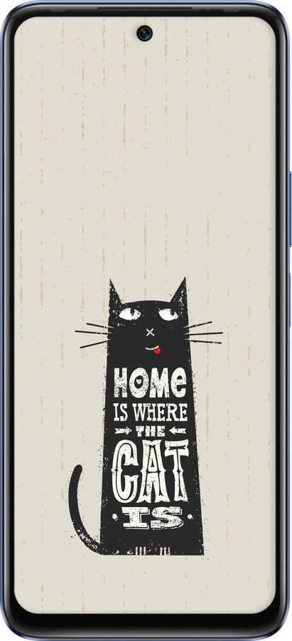 Силиконовый чехол Кот для Infinix Hot 20 - 4671u-2966 изображение 