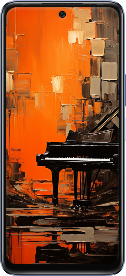 Силиконовый чехол Чехол для телефона Оранжевый Рояль для Infinix Hot 20 - 5937u-2966 изображение 