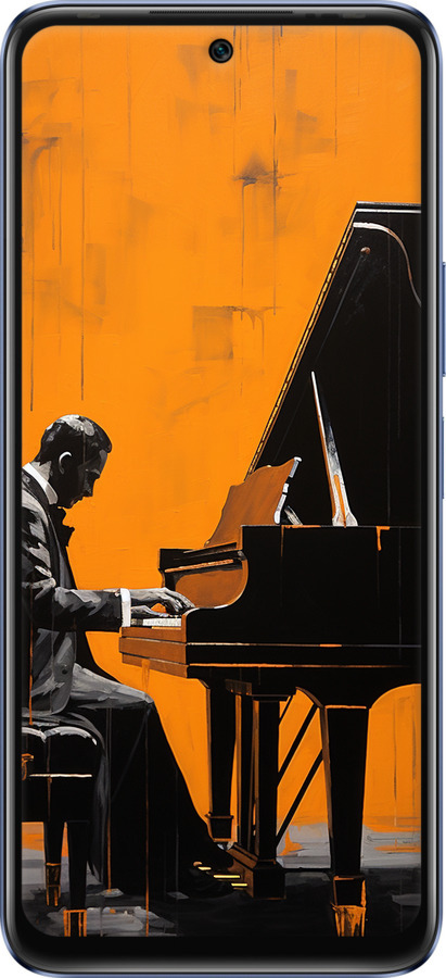 Силиконовый чехол Чехол для телефона Мужчина за Роялем для Infinix Hot 20 - 5938u-2966 изображение 