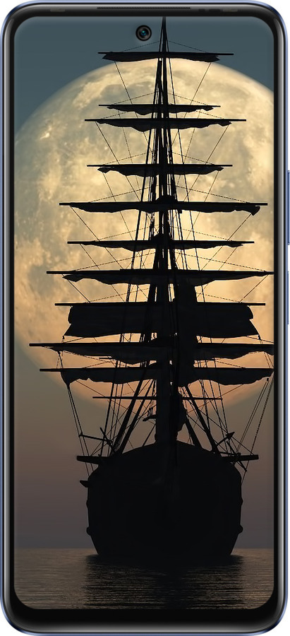 Силиконовый чехол Корабль для Infinix Hot 20 - 5998u-2966 изображение 