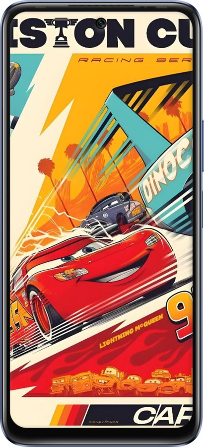 Силиконовый чехол Тачки для Infinix Hot 20 - 6288u-2966 изображение 