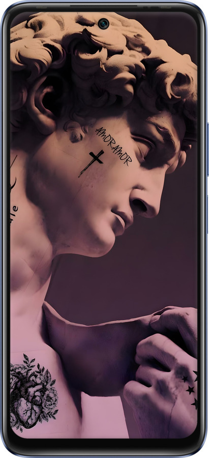 Силиконовый чехол Давид для Infinix Hot 20 - 6302u-2966 изображение 