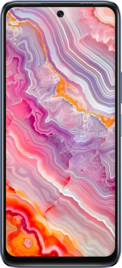 Силиконовый чехол Мрамор 2 для Infinix Hot 20 - 6307u-2966 изображение 