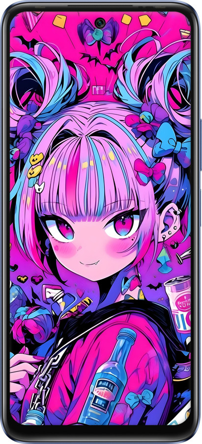 Силиконовый чехол Аниме милаха для Infinix Hot 20 - 6314u-2966 изображение 