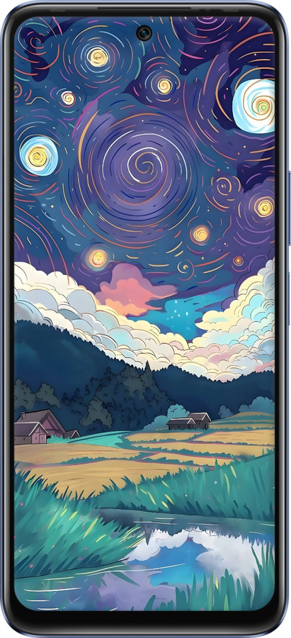 Силиконовый чехол Креативный арт для Infinix Hot 20 - 6322u-2966 изображение 