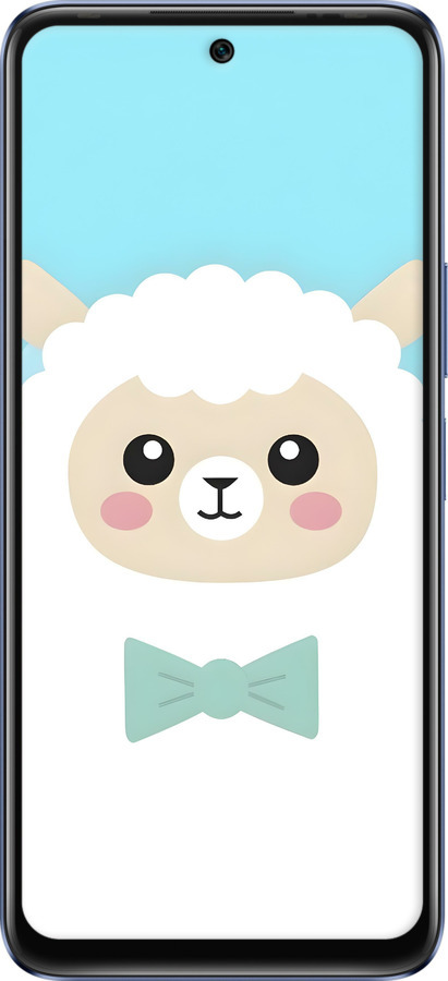 Силиконовый чехол Милый барашек для Infinix Hot 20 - 6355u-2966 изображение 