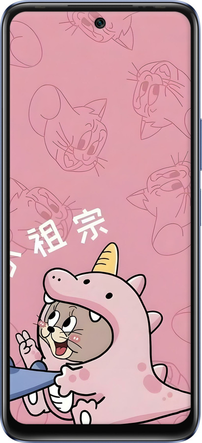 Силіконовий чехол Том і джеррі 2 для Infinix Hot 20 - 6359u-2966 изображение 