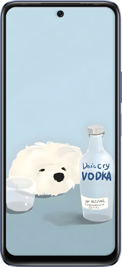 Силіконовий чехол Пес водка для Infinix Hot 20 - 6368u-2966 изображение 