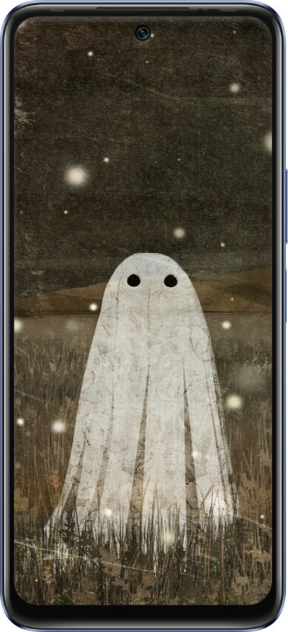 Силиконовый чехол Привидение и светлячки для Infinix Hot 20 - 6406u-2966 изображение 