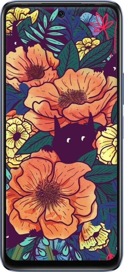 Силиконовый чехол С изображением полевых цветов для Infinix Hot 20 - 6419u-2966 изображение 