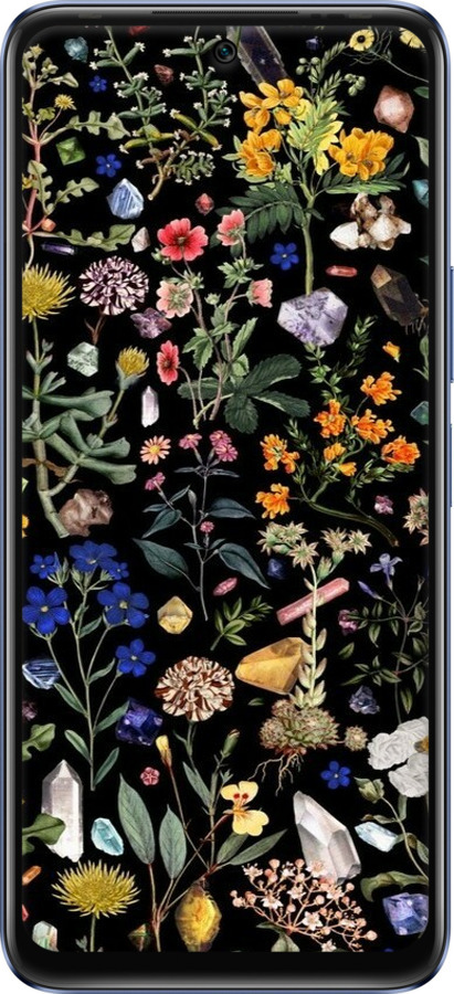 Силиконовый чехол С цветами для Infinix Hot 20 - 6422u-2966 изображение 