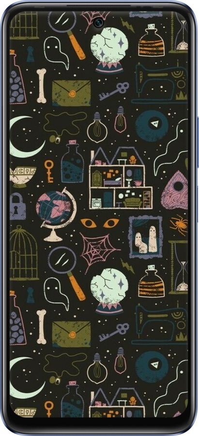 Силиконовый чехол Колдовской принт для Infinix Hot 20 - 6425u-2966 изображение 