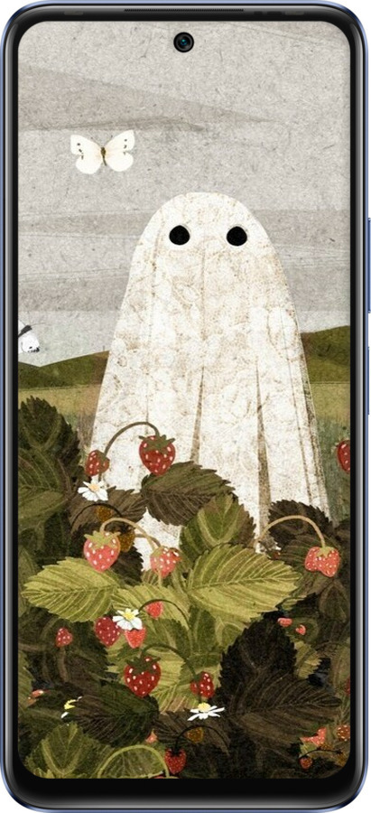 Силиконовый чехол Клубничные поля и привидения для Infinix Hot 20 - 6426u-2966 изображение 