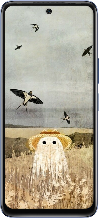 Силиконовый чехол Призрак в поле для Infinix Hot 20 - 6427u-2966 изображение 