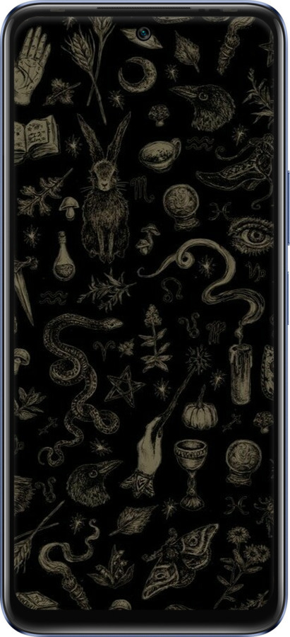 Силиконовый чехол Мистический коллаж с травами и магическими символами для Infinix Hot 20 - 6428u-2966 изображение 