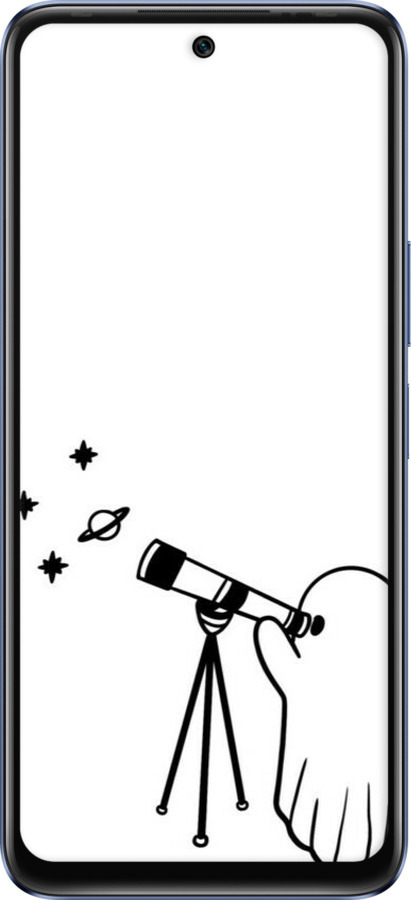 Силиконовый чехол Привидение астроном для Infinix Hot 20 - 6444u-2966 изображение 