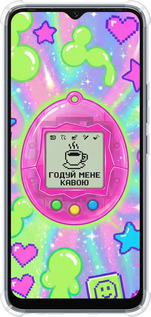 Силіконовий протиударний с посиленими кутами чехол Y2K Aesthetic Retro Pet: Годуй мене кавою для Infinix Hot 20i - 6784sp-2964 изображение 