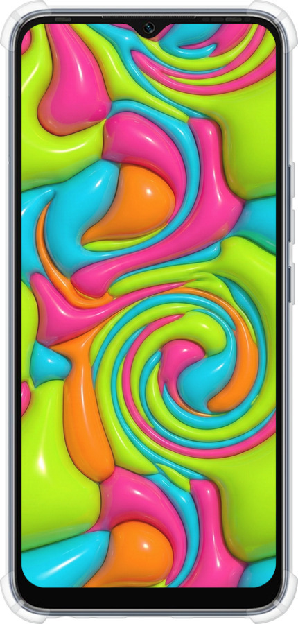 Силіконовий протиударний с посиленими кутами чехол Y2K Jelly Dream для Infinix Hot 20i - 6780sp-2964 изображение 
