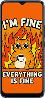 Силиконовый чехол Funny Cat для Infinix Hot 20i - 6786u-2964 изображение 