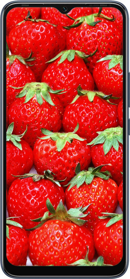Силиконовый чехол Клубника для Infinix Hot 20i - 6020u-2964 изображение 