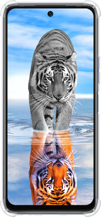 Силикон с усиленными углами чехол Тигр для Infinix Hot 20s - 6016sp-2965 изображение 