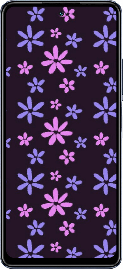 TPU чехол с  цветами для Infinix Hot 30 - 6258b-3046 изображение 