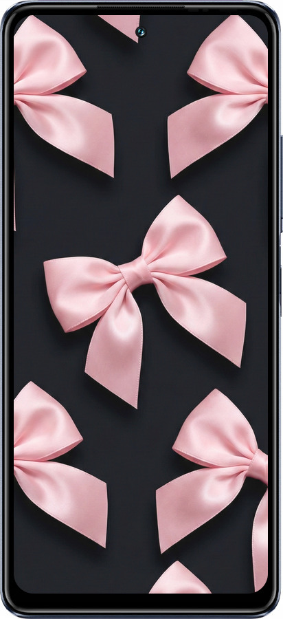 TPU чехол Coquette Ribbons Dark Coquette для Infinix Hot 30 - 6767b-3046 изображение 