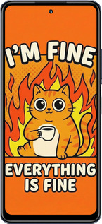 Силиконовый чехол Funny Cat для Infinix Hot 30 - 6786u-3046 изображение 