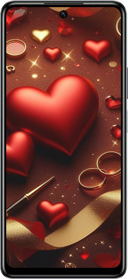 TPU чехол Сердечки v3 для Infinix Hot 40 - 5833b-3503 изображение 