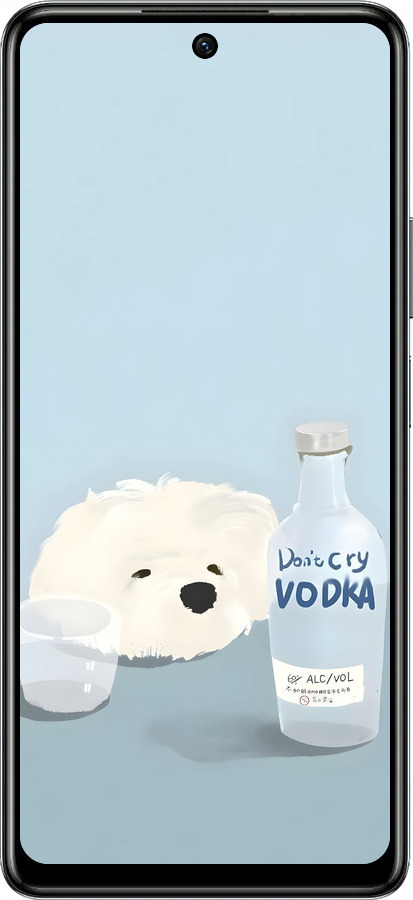 TPU чехол Пес водка для Infinix Hot 40 Pro - 6368b-3736 изображение 