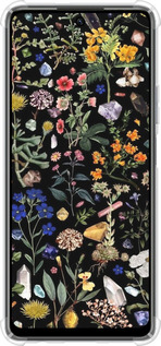Силикон с усиленными углами чехол С цветами для Infinix Hot 40 Pro - 6422sp-3736 изображение 
