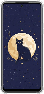 Силикон с усиленными углами чехол Cute Cat Celestial/Witchy для Infinix Hot 40 Pro - 6787sp-3736 изображение 