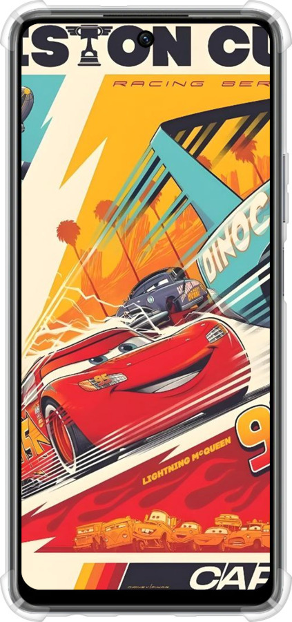Силикон с усиленными углами чехол Тачки для Infinix Hot 40 - 6288sp-3503 изображение 
