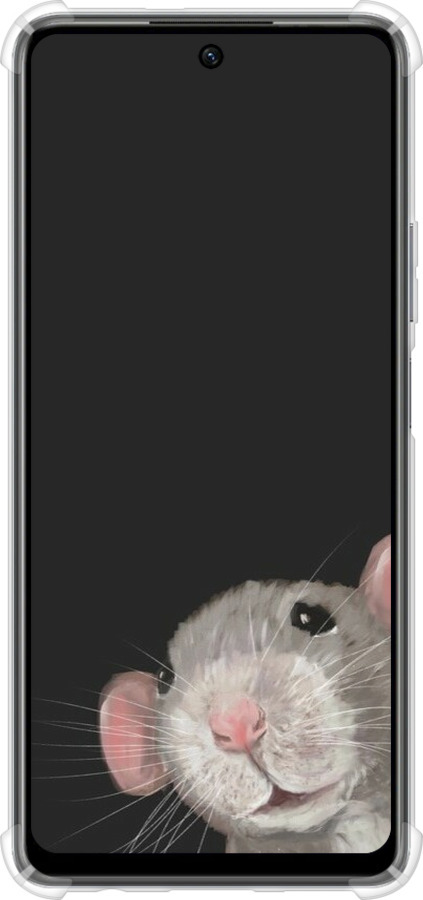 Силикон с усиленными углами чехол The Peeking Rat для Infinix Hot 40 Pro - 6442sp-3736 изображение 