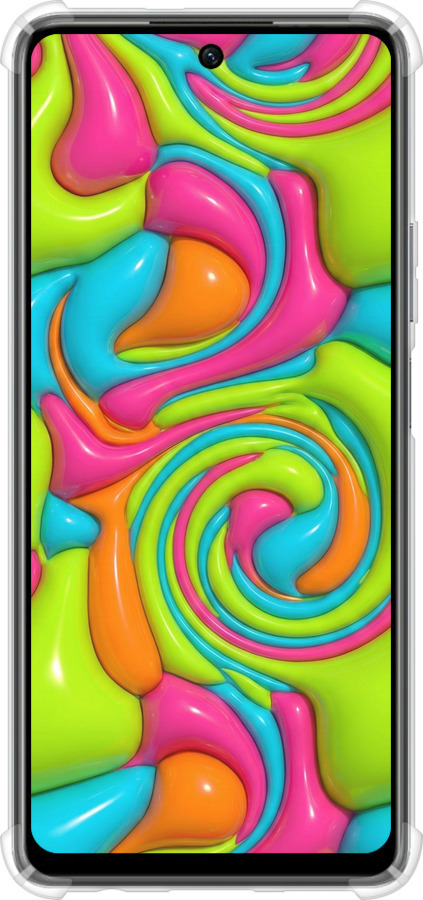 Силіконовий протиударний с посиленими кутами чехол Y2K Jelly Dream для Infinix Hot 40 Pro - 6780sp-3736 изображение 