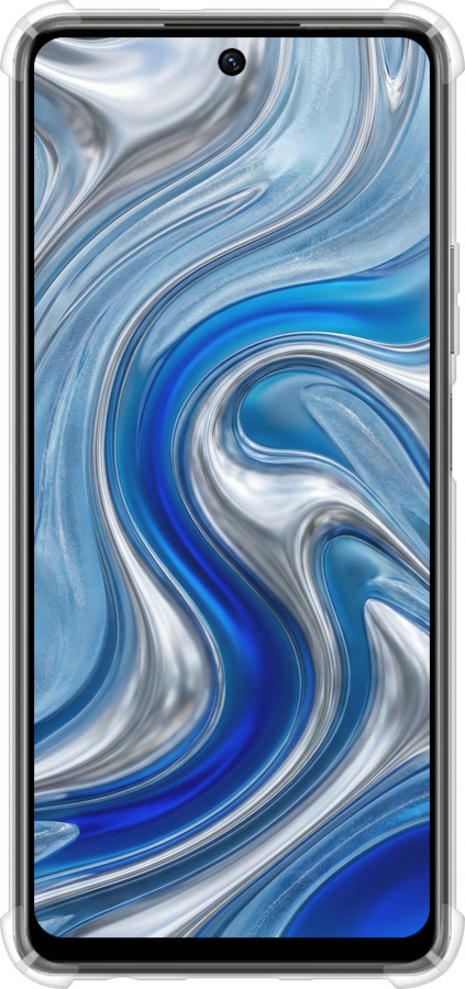 Силикон с усиленными углами чехол Liquid Chrome для Infinix Hot 40 Pro - 6781sp-3736 изображение 