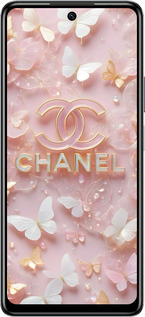 Силиконовый чехол Шанель для Infinix Hot 40 Pro - 6366u-3736 изображение 