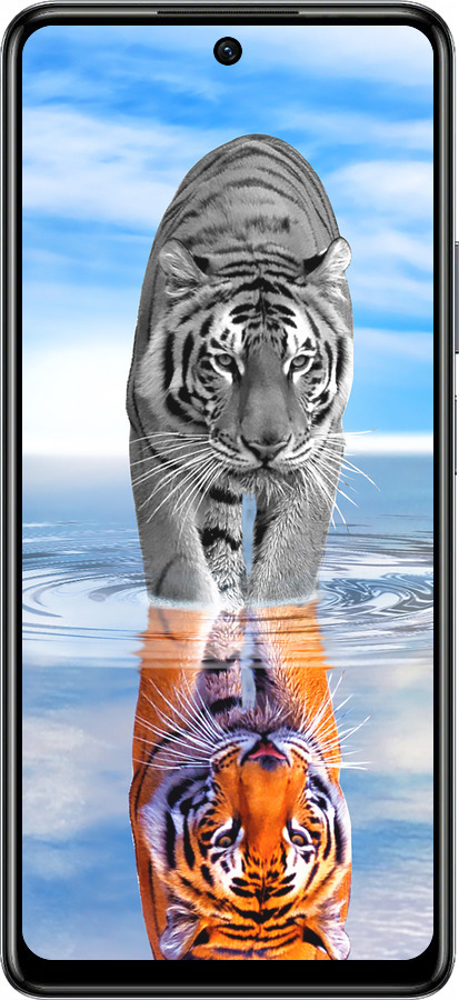 Силіконовий чехол Тигр для Infinix Hot 40 Pro - 6016u-3736 изображение 