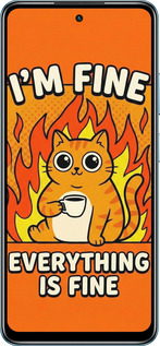 Силиконовый чехол Funny Cat для Infinix Hot 40i - 6786u-3504 изображение 