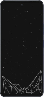 Силиконовый чехол Черно белые абстрактные горы для Infinix Hot 50 4G - 6437u-3820 изображение 