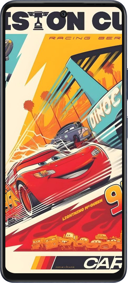 Силиконовый чехол Тачки для Infinix Hot 50 4G - 6288u-3820 изображение 