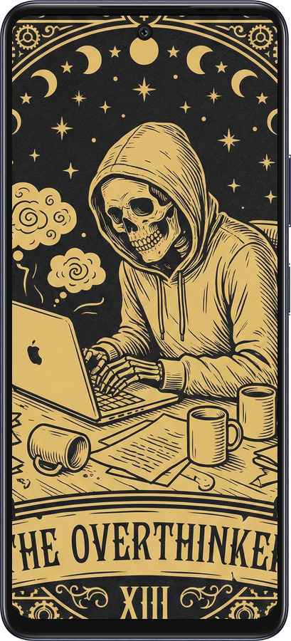 Силиконовый чехол The Overthinker для Infinix Hot 50 4G - 6774u-3820 изображение 