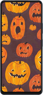 Силиконовый чехол Тыквы на Хеллоуин для Infinix Hot 50 5G - 233u-3795 изображение 