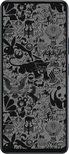 Силиконовый чехол Чёрно-серый стикер бомбинг для Infinix Hot 50 5G - 2432u-3795 изображение 