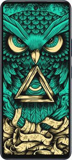 Силиконовый чехол Сова Арт-тату для Infinix Hot 50 5G - 3971u-3795 изображение 