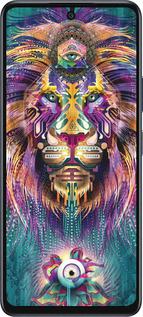 Силиконовый чехол Люминесцентный лев для Infinix Hot 50 5G - 4037u-3795 изображение 